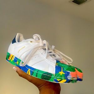 Colorful adidas superstar sneakers 🎨